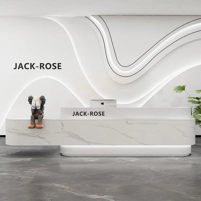 Checkout Coffee Reception Desk Counter Luxury Designs Premium Shop Shopping Reception Desk Clinic Meuble Caisse Furniture HDH