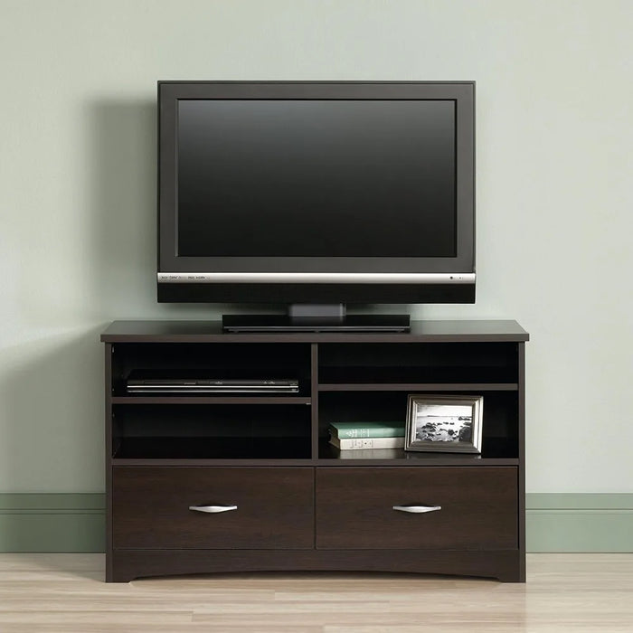 Beginnings TV Stand With Drawers Garden Furniture Sets Cinnamon Cherry Finish Bookshelf For TV's Up to 46“ Kitchen Cabinets Ps5