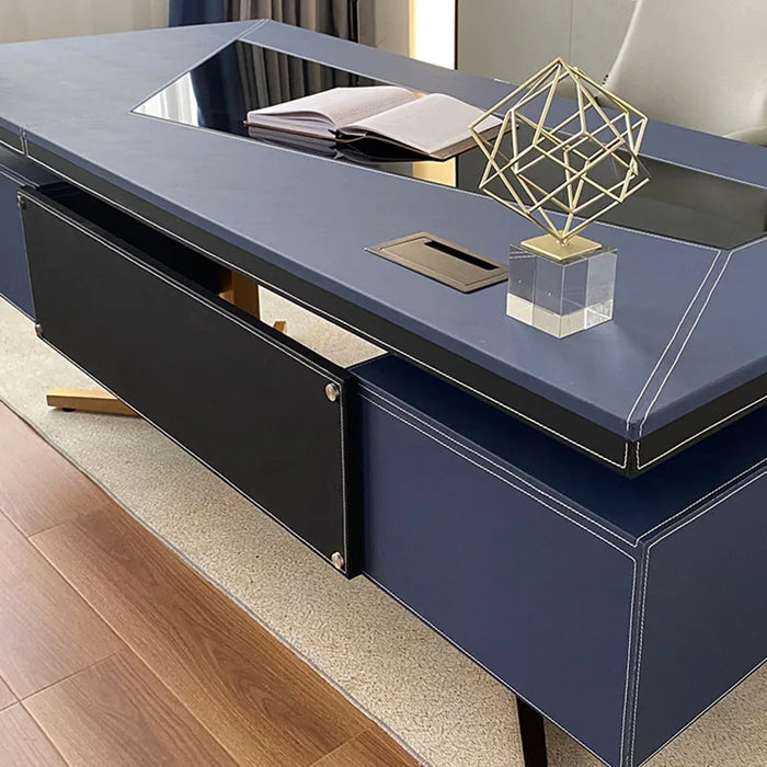 Setup Drawers Office Desk Executive Floor Luxury European Computer Desks Writing Corner Mesa De Computador Modern Furnitures