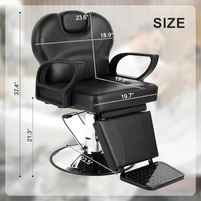 WINEDYOUNG Salon Chair for Hair Stylist, 360 Degree Rotating Barber Chair with Heavy Duty Hydraulic Pump, Spa Beauty Equipment