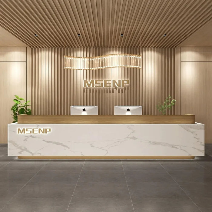 Counter Shop Reception Desks Table Luxury Modern Office Information Reception Desks Lectern Mueble Para Negocio Luxury Furniture