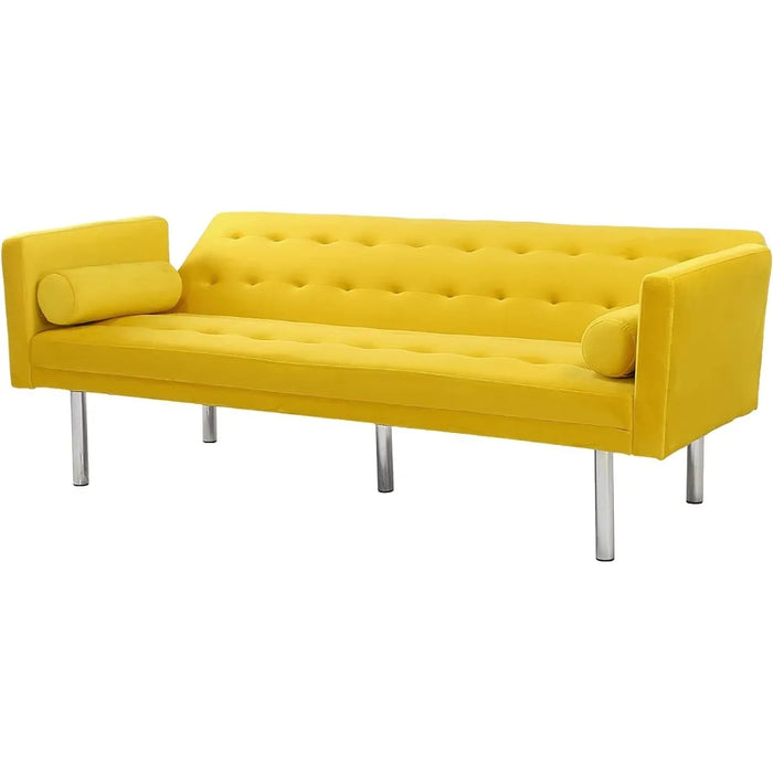 68.5" Modern Velvet Convertible Folding Lounge Couch Convertible Sofa Bed Lazy Sofa Bed for Living Room Double Furniture Home