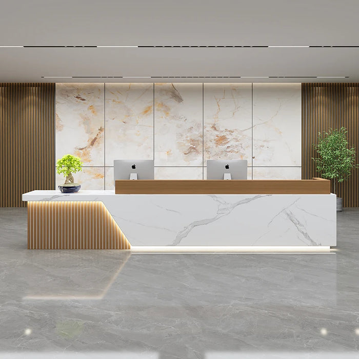 Computer Standing Reception Desks Salon Executive Club Checkout Reception Desks Counter Bancone Reception Modern Furniture