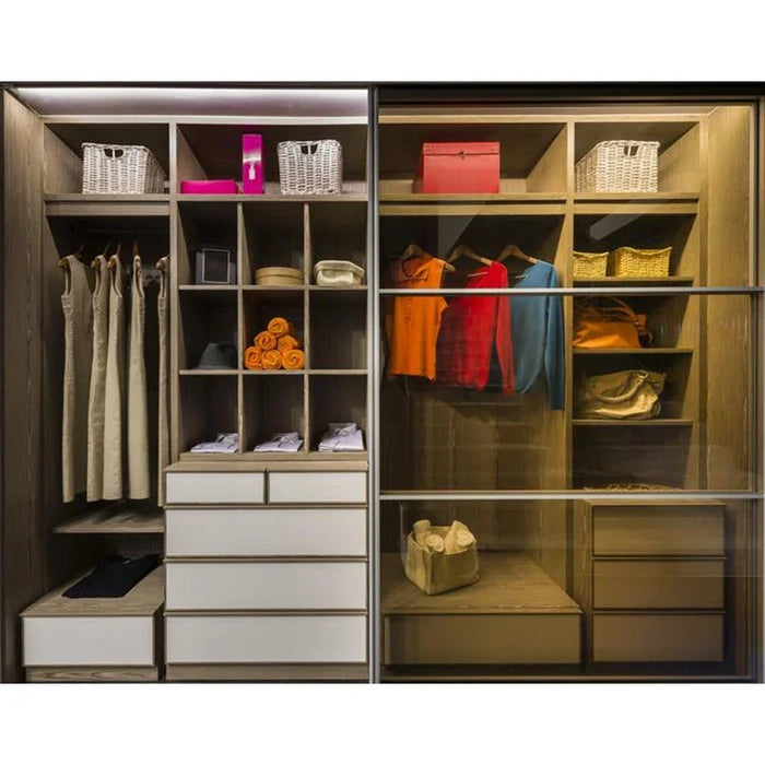 Solid wood bedroom furniture cloth wardrobe and armoire