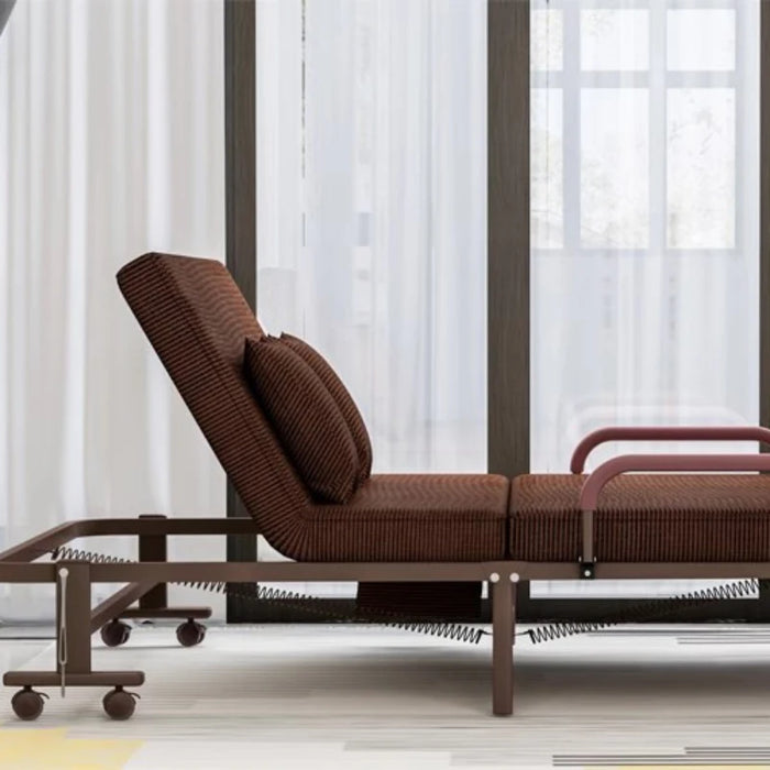 Garden Luxury Single Beds Multifunctional Folding Metal Safe Nordic Beds Adults Adjustable Cama Dobravel Portatil Furnitures