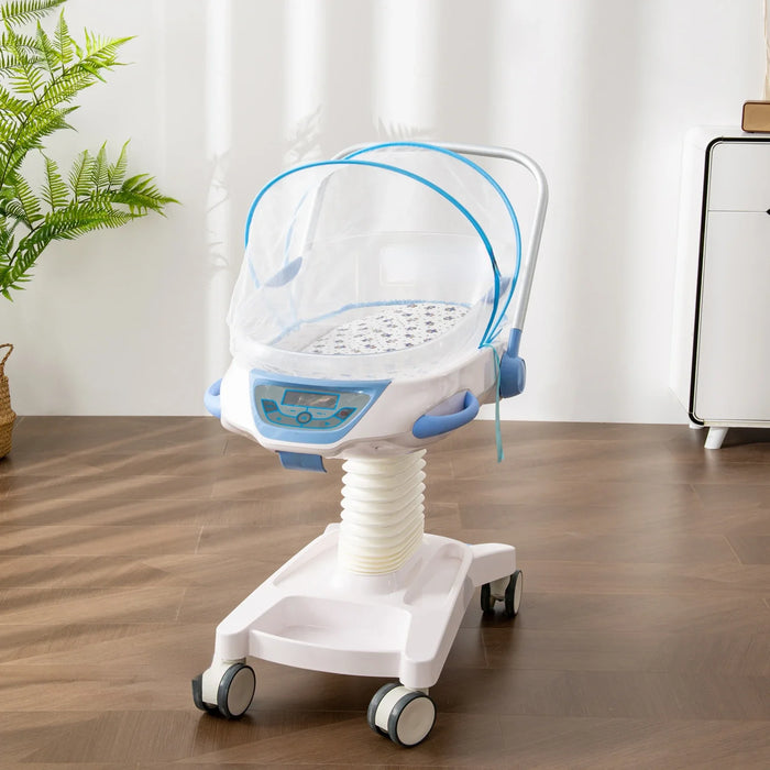 Baby stroller with high transparency, movable lifting and multifunctional anti overflow baby crib trolley