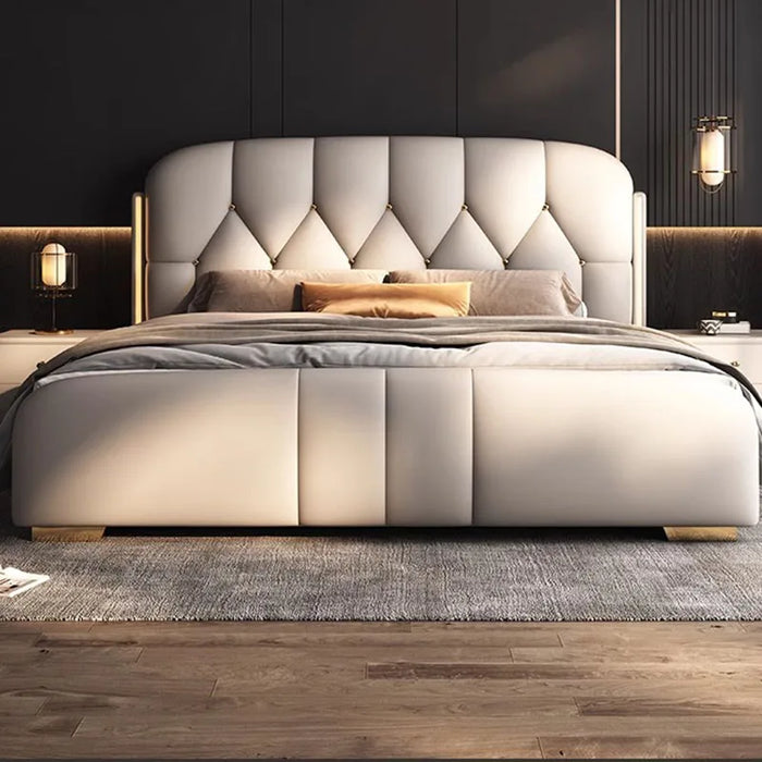 Home European Double Bed Wood King High End Queen Children Double Bed Bedding Sleeping Cama Matrimonio Bedroom Furniture
