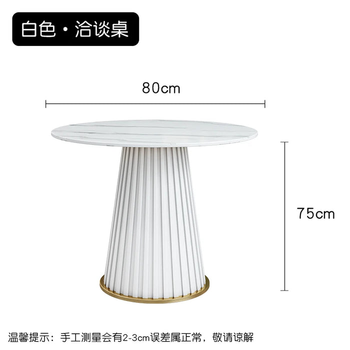 Center Round Dining Tables 4 Chairs Withe Hallway  Rock slabs  Living Room Dining Tables Small Tv Esstische Set Furniture WW50DT