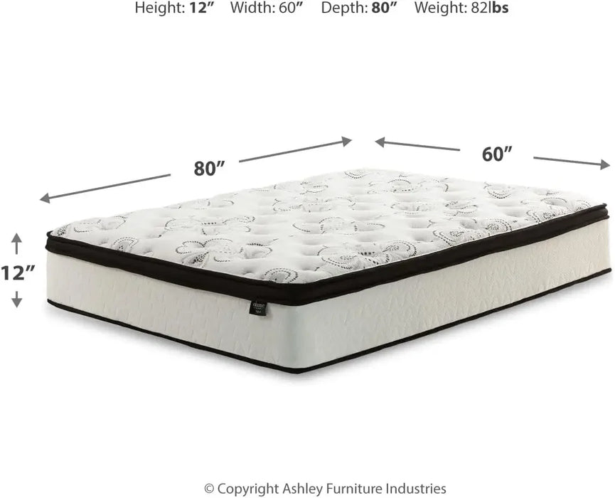 Queen Size Medium Firm Hybrid Mattress with Cooling Gel Memory Foam