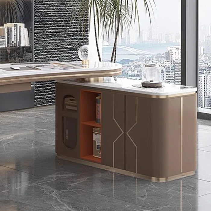 Coffee Office Desk Console Floating Monitor Reception Writing Desk Accessories Storage Tabla Para Escritorio Modern Furniture