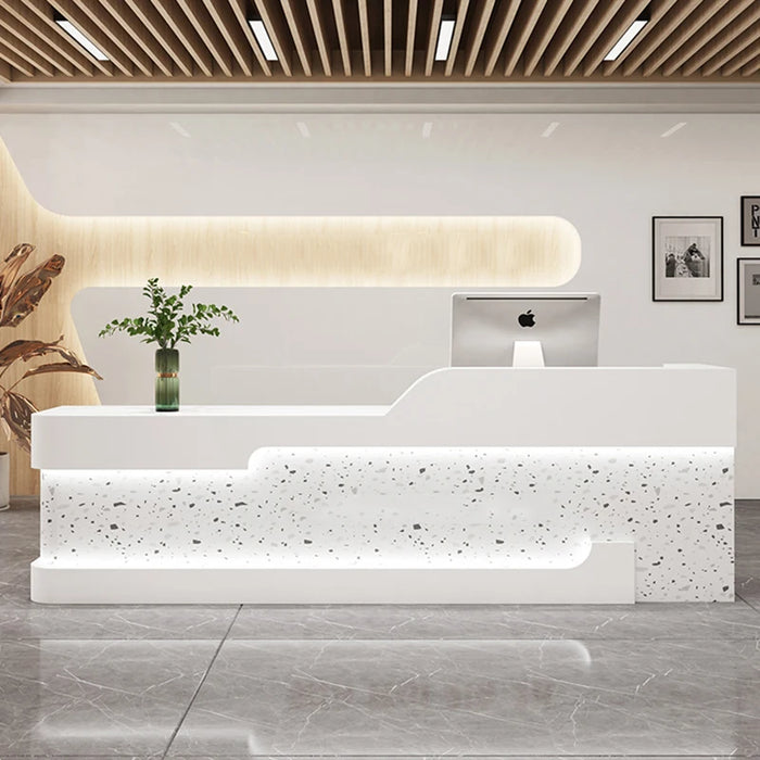 White Restaurant Tables Front Desk Lectern Pulpit Register Standing Office Shop Counter Bar Hair Salon Leggio Shop Furniture