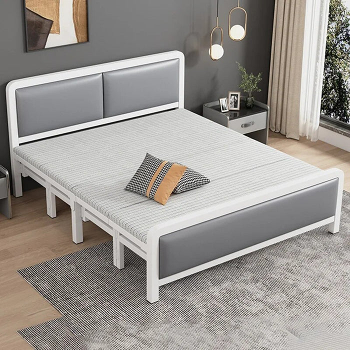 Modern Foldable Loft Bed Double Patio Metal Day Floor Nordic Bed Frame Cheap Adults Garden Cama Plegable Furnitures For Bedroom