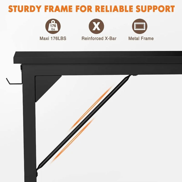 Computer Desk 48 Inch Home Office Desk Writing Desks Work Table Small Space Desk Study Table Modern Simple Style Student Des