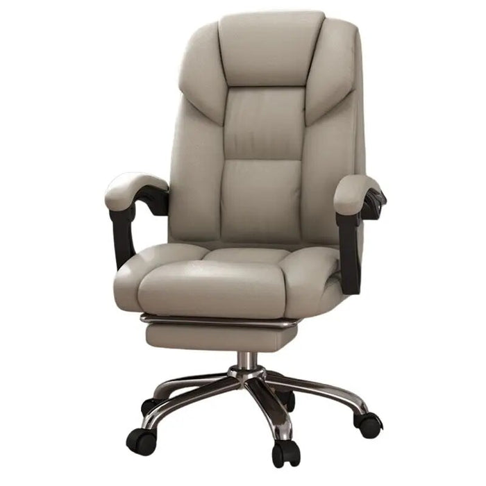 Wheel Back Cushion Office Chair Leather Lounge Executive Lazyboy Chair Retro Luxurious Sillon Reclinables Theater Furniture