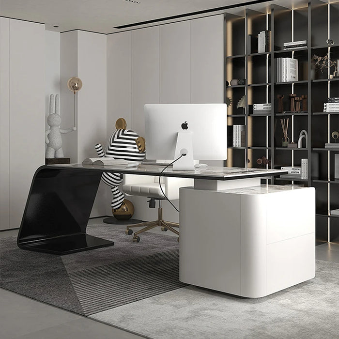 Study Computer Desk Organizer Standing Modern Writing L Shaped Office Desk Vanity Drawers Mesa De Escritorio Desk Accessories