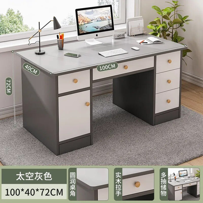 small Study computer desks Writing Storage Organizer modern computer desks with drawers console bureau meuble home furniture HY