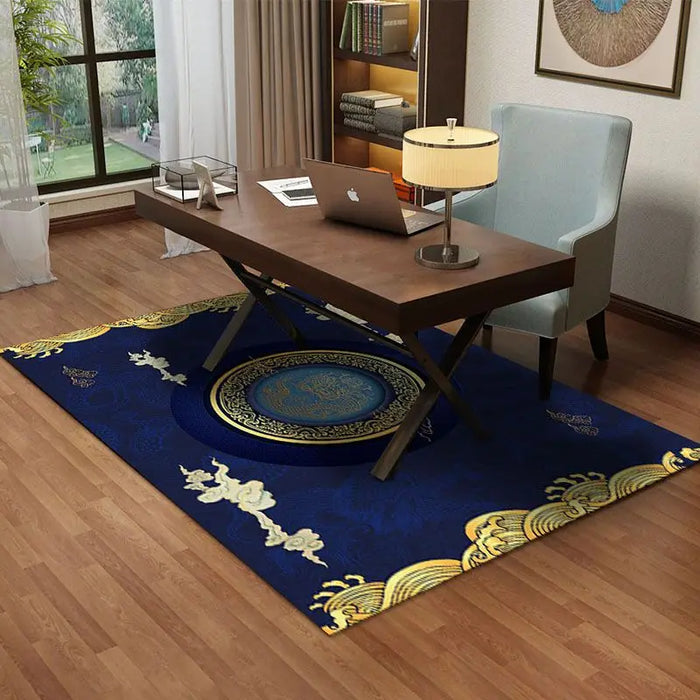 Beijing Style Carpets for Living Room Coffee Table Chinese Style Large Area Rugs for Bedroom Bedside  Study Non-slip Floor Mat