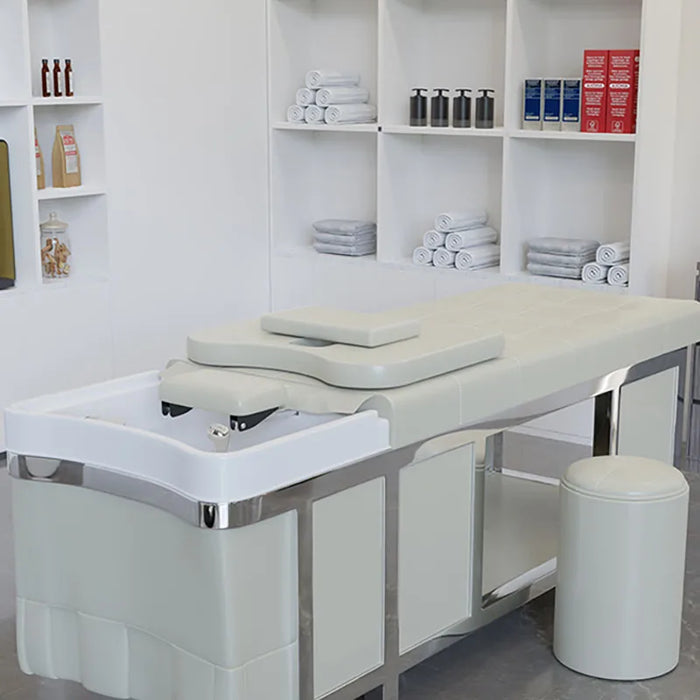 Salon Luxury Shampoo Bed Steamer Washing Hair Modern Comfy Shampoo Bed Beauty Hairdresser Silla De Barbero Salon Furniture