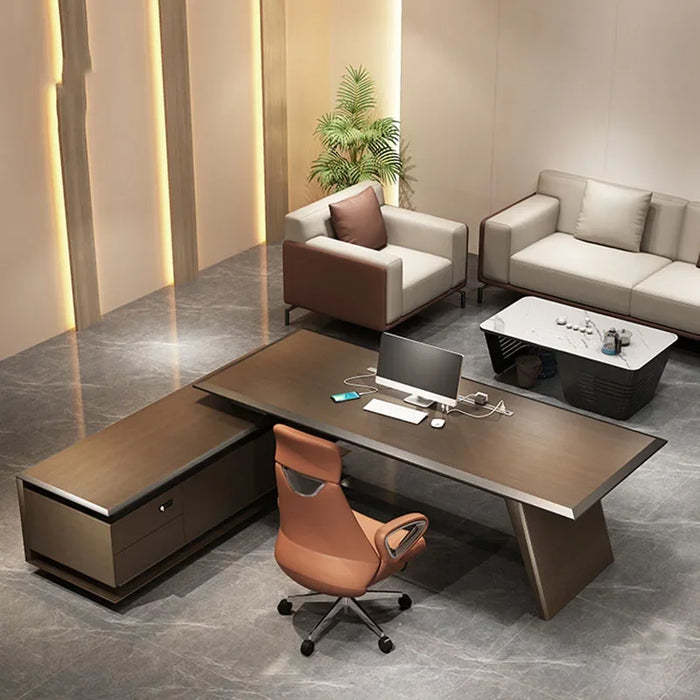 Modern Executive Office Desks Desktop Console Storage Corner Table Mainstays Conference Boss Work Table Mesa Escritorio Supplies