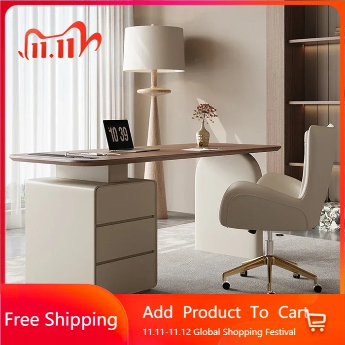 Vanity Conference Desk Corner Drawers Corner Meeting Storage Office Desk Organizers Wooden Escrivaninha Para Quarto Furniture