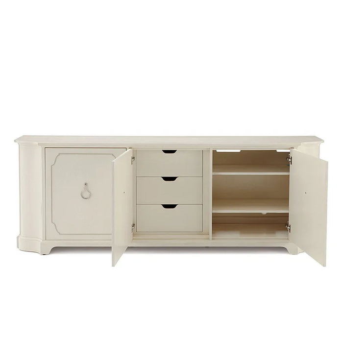 Bedroom Tv Cabinet High-end Small Solid Wood American Light Extravagant White Drawer Storage