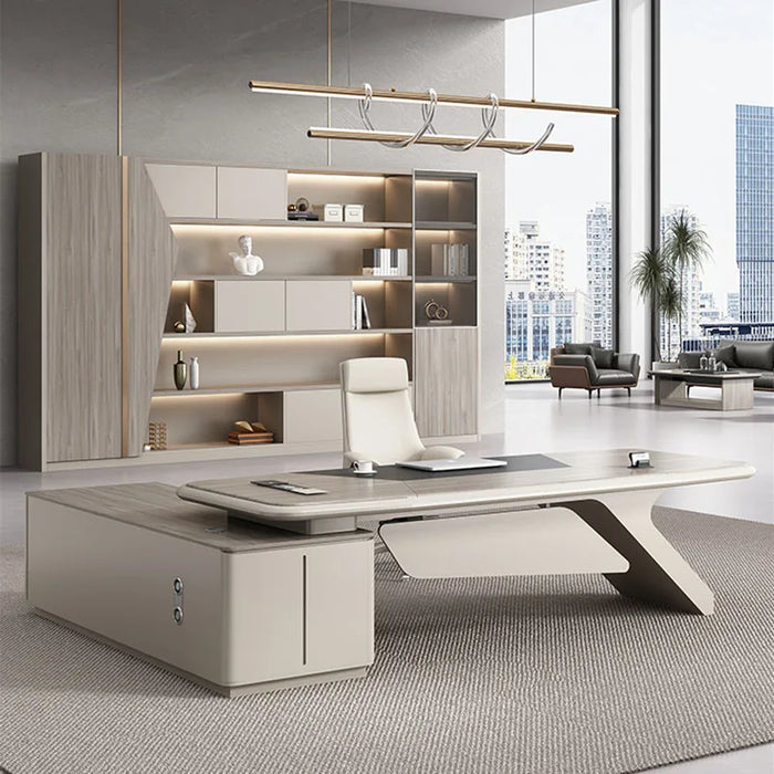 Modern CEO Office Desks Executive Minimalist Combination Desks Chairs Manager Chairman Mesas De Computador Office Furniture
