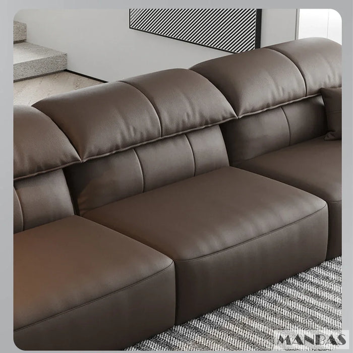 Linlamlim Electric Sofa Convertible for Cinema Living Room | Genuine Leather Electric Multifunction Sofa Bed | Folding Sofa Beds
