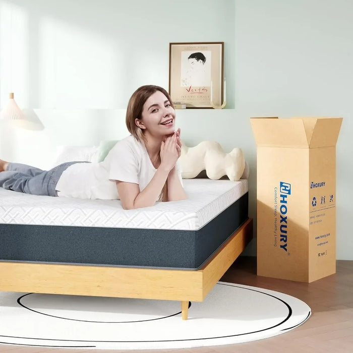 Queen Mattress Medium Firm Queen Size Mattress for Cool Sleep & Pressure Relief Mattresses Home Freight free