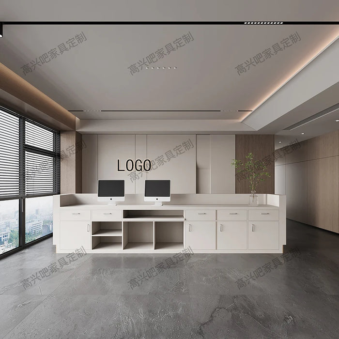 Modern Front Reception Desks Conference Lectern Store Podium Luxury Desk Lectern Information Rezeptionstisch Theater Furniture