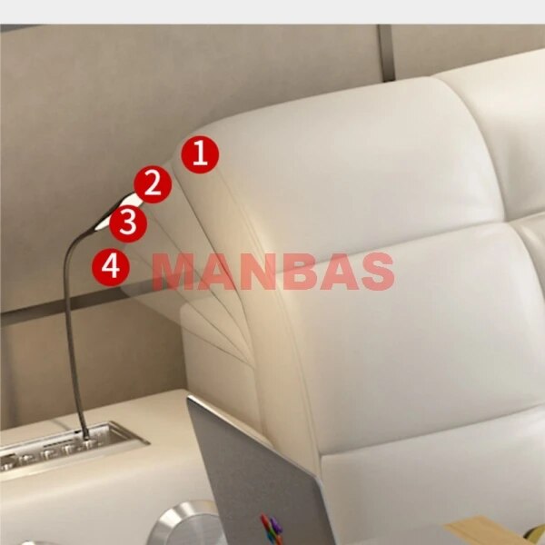 Genuine Leather Parent-child Bed Multifunctional Tech Smart Beds Ultimate Camas Upholstered Tatami Lit with Bluetooth Audio,Lamp