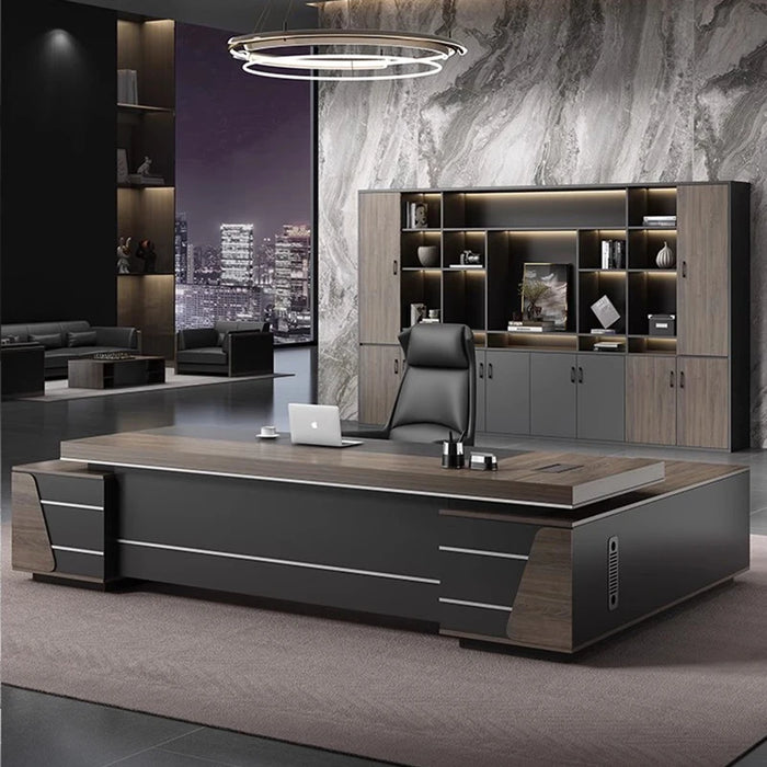 Light Luxury Boss Office Desk And Chair Combination Simple Modern CEO Desk Supervisor Desk Leader Office Computer Furniture