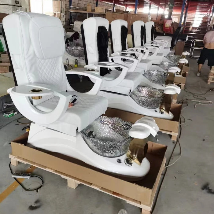 Diant No plumbing black pedicure massage chair manicure foot spa chair set for nail spa salon