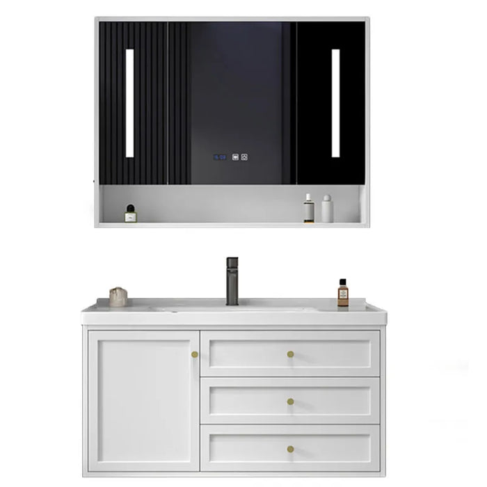 New Ceramic Integrated Bathroom Cabinet Basin Oak Sink Washbasin Bathroom Cabinet Combination Gabinete Toilet Furniture YX50BC