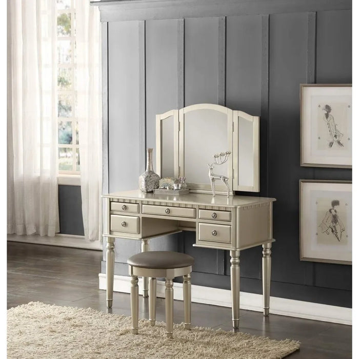 Furniture for Bedroom F4079 St. Croix Collection Vanity Set With Stool Makeup Products Dressing Table Toiletries Home