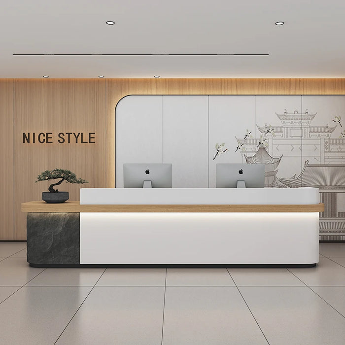 Study Office Reception Desk Podium Cashier Restaurant Shop Reception Desks Modern Console Mostrador Recepcion Salon Furniture