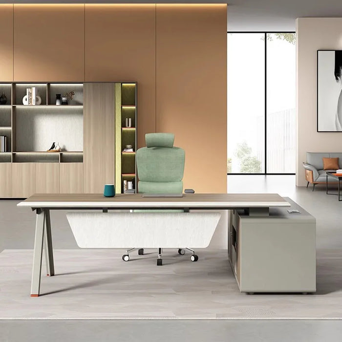 Workflow Executive Office Desk Corner Filing Drafting Modern Conference Office Desk Laptop Table Pliante High End Furniture HDH