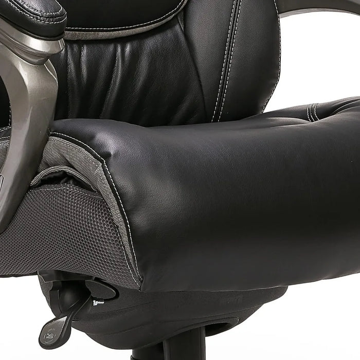 Game chair, intelligent administrative office chair with pillow, adjustable height, synthetic leather, ergonomic computer chair