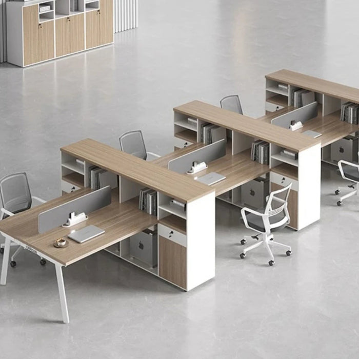 Computer Executive Work Desk Drawers Standing Modern Single Study Table Staff Write Escritorio Habitacion Furniture HD50WD