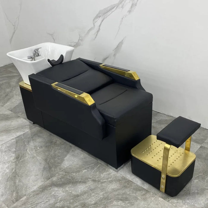 Massage Couch Shampoo Chair Stylist Luxury Wash Hair Salon Spa Shampoo Chair Basin Hairstylist Reclining Relaxing Cadeiras Chair