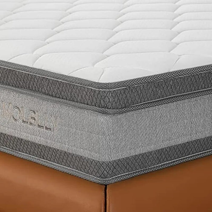 Queen Mattress, MOLBLLY 12 Inch Cooling-Gel Memory Foam and Individually Pocket Innerspring Hybrid Queen Bed Mattress in a Box,