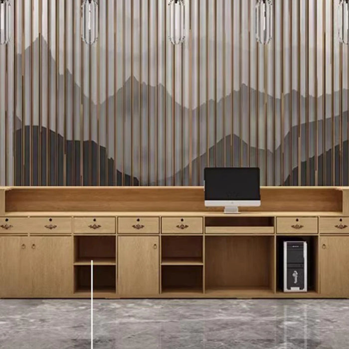 Counter Conference Reception Desks White Bar Podium Front Lectern Information Reception Desks Luxury Mostrador Cajero Furniture