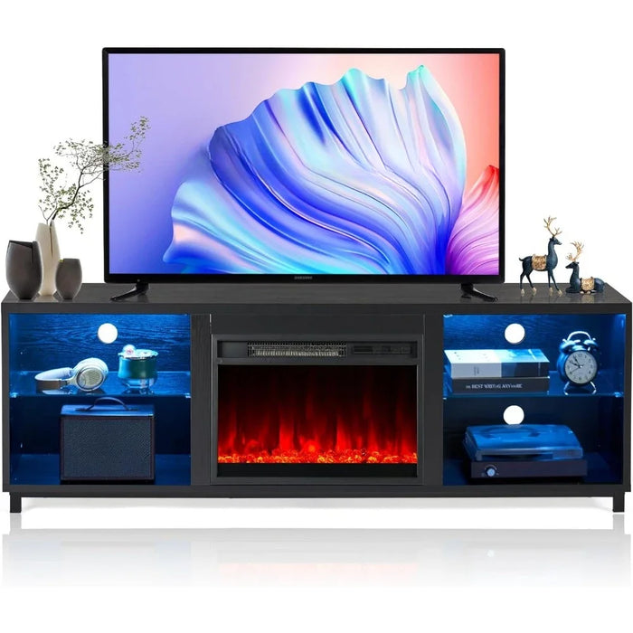 Tv Cabinet 68 Inch Modern TV Cabinet With AElectric Fireplace Free Shipping Stand Living Room Furniture Table Home