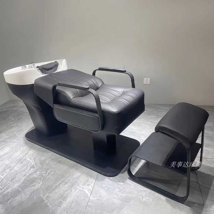 Lounge Stylist Hair Salon Chair Massage Luxury Barber Shop Head Spa Bed Water Therapy Lavacabezas Beauty Furniture LJ50SC
