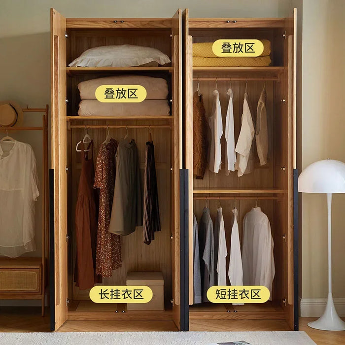 Summer Drawer Wardrobes Bedroom Wooden Folding Partitions Wardrobes Mattresses Detachable Szafy Do Sypialni Nordic Furniture