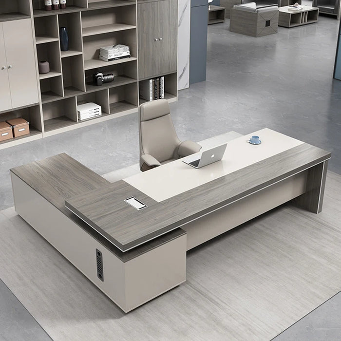 Corner L Shaped Office Desk Reception Living Room Executive Storage Computer Desks Luxury Standing Mesa De Escritorio Furniture