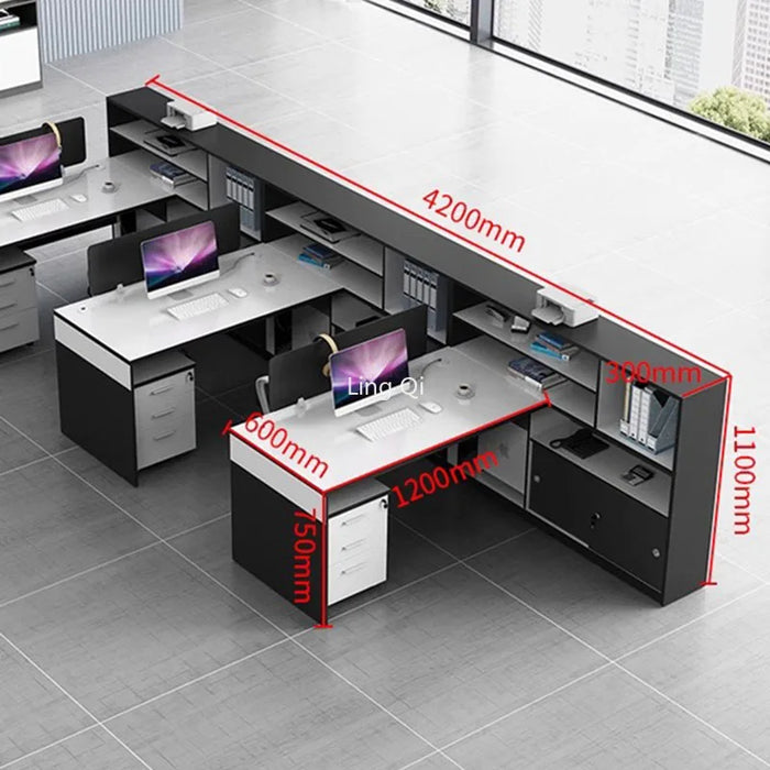 Minimalist Reception Office Desk Accessories Storage Unique Unusual Computer Desks Reading Storage Mesa Escritorio Furniture