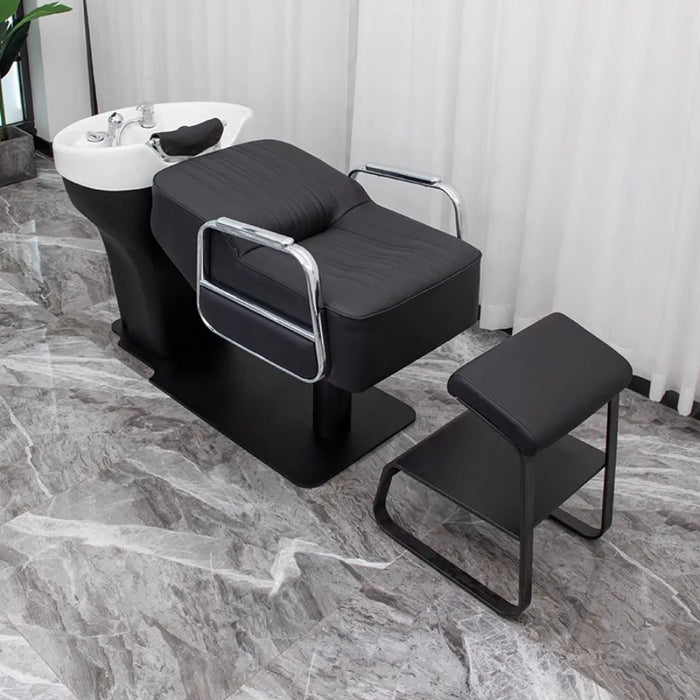 Professional Shampoo Chair Stylist Luxury Head Spa Bed Shampoo Chair Basin Wash Hair Salon Reclining Relaxing Cadeiras Furniture