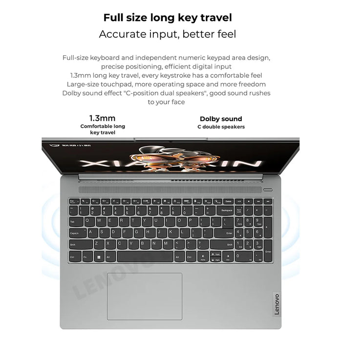 Lenovo Xiaoxin 16 Laptop AMD Ryzen 5 7530U  2023 Notebook 16-Inch 16GB RAM 512GB/1TB/2TB SSD Integrated Graphics Computer Win11