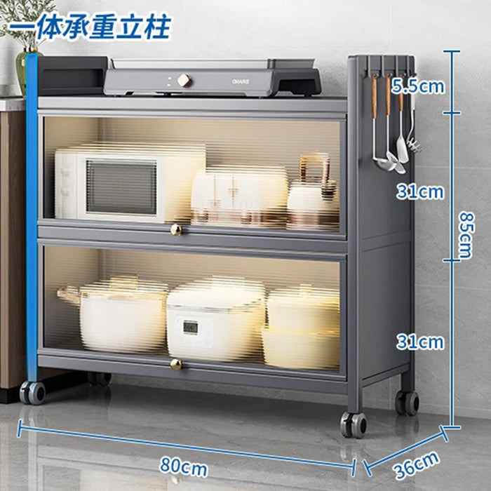 Laden Display Shelves Sideboard Shelf Modern Chinese Dining Dish Drawers Glass Sideboard Kitchen Armario Cozinha Furniture HDH
