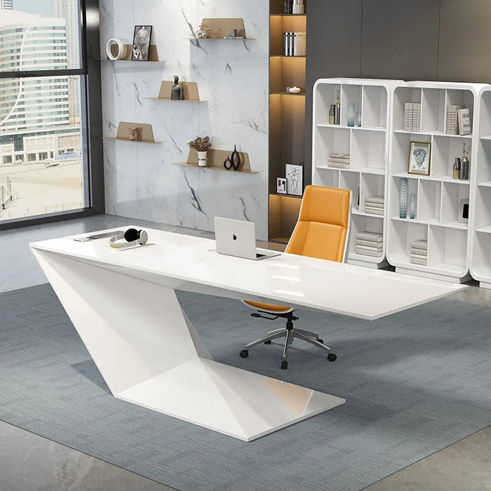Writing Supplies Office Desk Standing Monitor Organizers White Computer Desks Executive Floor Mesa De Computador Home Furniture